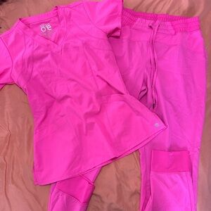 Barco Sketchers Hot Pink Scrub Set